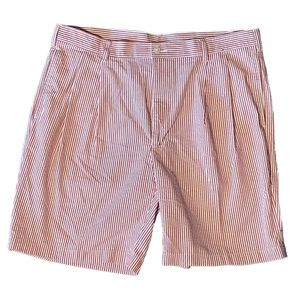 HP🔥🌞JOS. A. BANK🌞STAYS COOL MEN’S SHORTS•red & white cotton seersucker•38